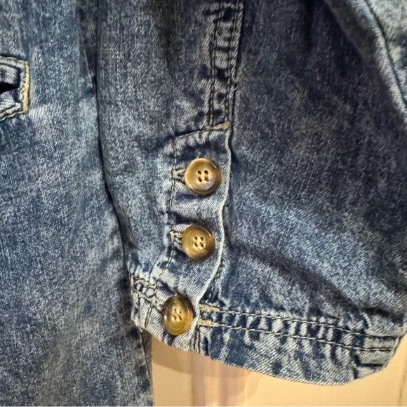 We The Free Beckett Denim Blue Jacket XS - Picture 3 of 8